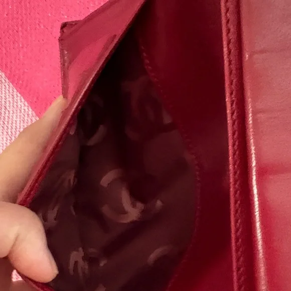 Chanel Coco kisslock wallet in fabric and leather - Picture 14 of 16